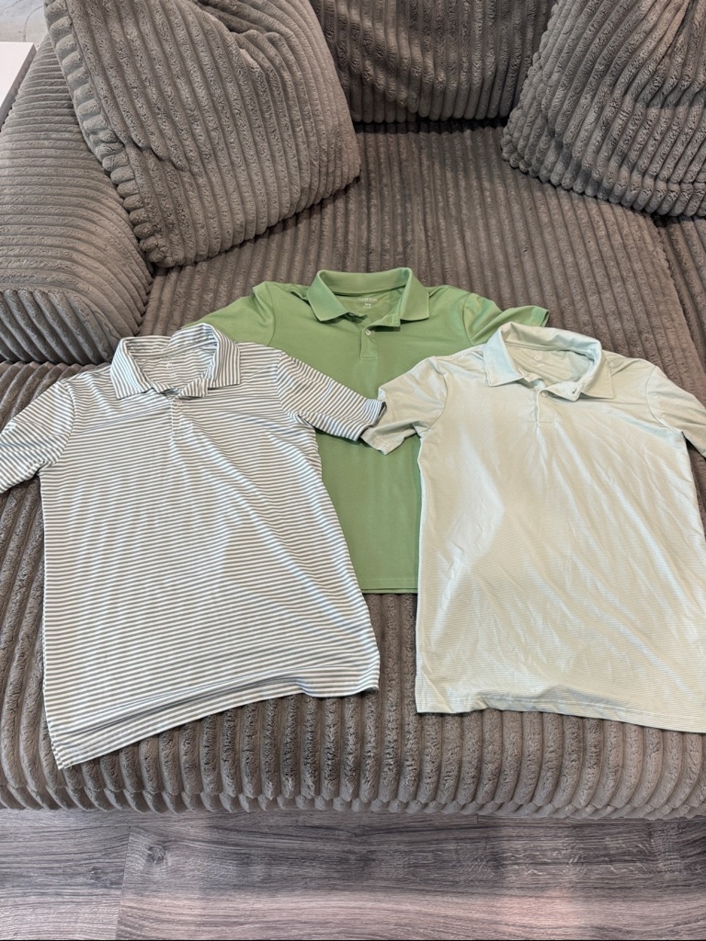 3- boys Class Club Polo Shirts in Light Green & Mint